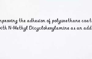 improving the adhesion of polyurethane coatings with n-methyl dicyclohexylamine as an additive