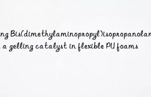 using bis(dimethylaminopropyl)isopropanolamine as a gelling catalyst in flexible pu foams