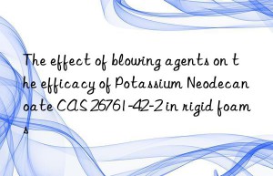 the effect of blowing agents on the efficacy of potassium neodecanoate cas 26761-42-2 in rigid foams