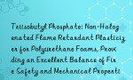 Triisobutyl Phosphate: Non-Halogenated Flame Retardant Plasticizer for Polyurethane Foams, Providing an Excellent Balance of Fire Safety and Mechanical Properties