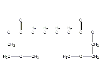 bis(2-methoxyethyl) adipate structural formula