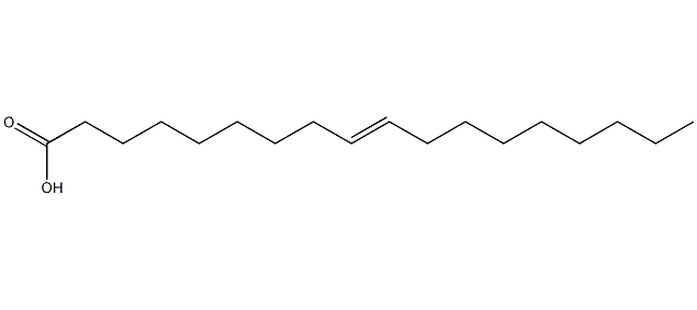 structural formula of elaidic acid