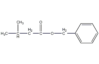structural formula of benzyl isovalerate