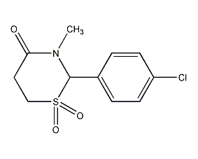 chlormezadone structural formula