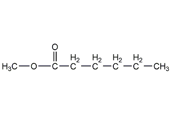methyl hexanoate structural formula