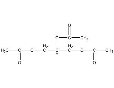 glyceryl triacetate structural formula