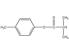 structural formula of p-tolyl isobutyrate