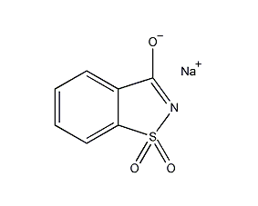 saccharin sodium structural formula