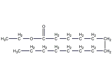 structural formula of ethyl myristate