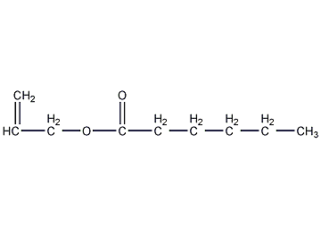 allyl hexanoate structural formula