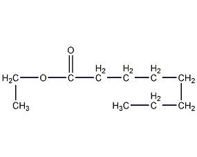 structural formula of ethyl octanoate
