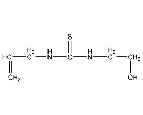 n-(2-hydroxyethyl)-n'-2-propenylthiourea structural formula
