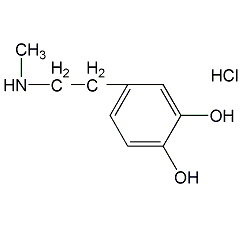 n-methyldopamine hydrochloride structural formula