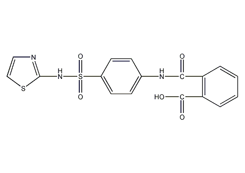 phthalosulfathiazole structural formula