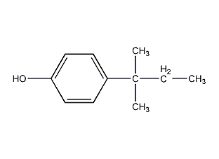 structural formula of p-tert-amylphenol