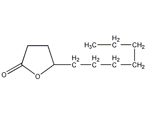 γ-undecyl lactone structural formula
