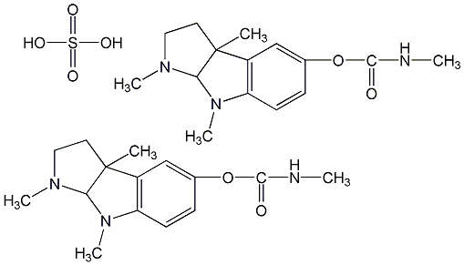 structural formula of physoslium sulfate salt