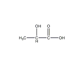 l-lactic acid structural formula
