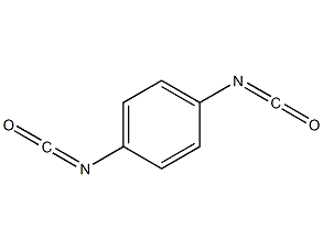 structural formula of terephthalic diisocyanate