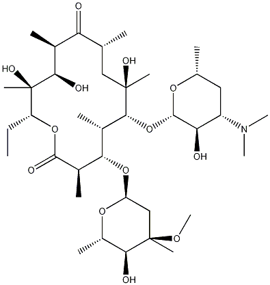 erythromycin structural formula