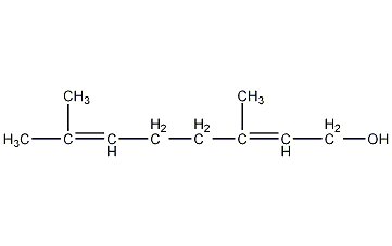 geraniol structural formula