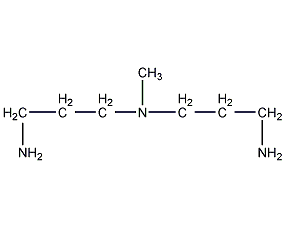 n,n-bis(3-aminopropyl)methylamine structural formula