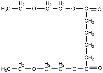 bis(2-ethoxyethyl)adipate structural formula