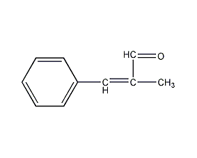 α-methylcinnamic aldehyde structural formula