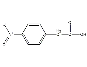 structural formula of p-nitrophenylacetic acid