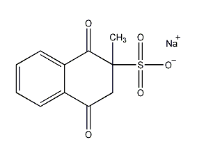 2-methyl-1,4-naphthoquinone sodium hydrogen sulfate structural formula