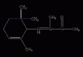α-isomethylionone structural formula