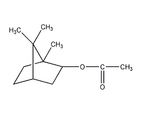 isobornyl acetate structural formula