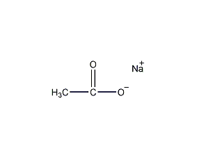 sodium acetate structural formula