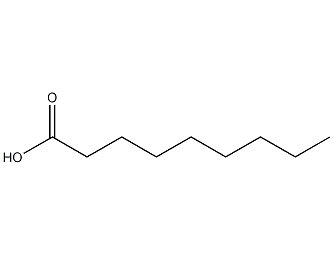 structural formula of pelargonic acid