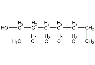 1-dodecyl alcohol structural formula