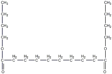 di-n-butyl sebacate structural formula