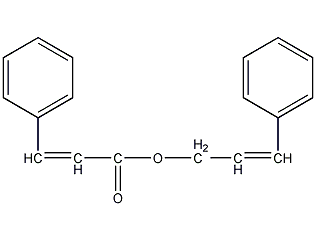 structural formula of cinnamic acid cinnamyl alcohol ester