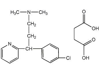 chlorpheniramine maleate structural formula