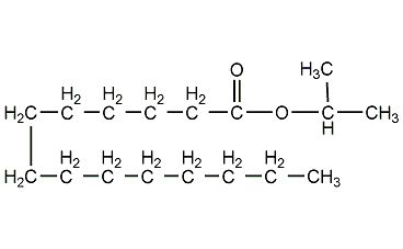 isopropyl myristate structural formula