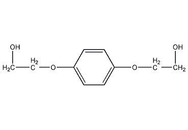 structural formula of hydroquinone dihydroxyethyl ether