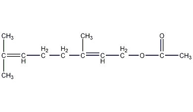 geranyl acetate structural formula