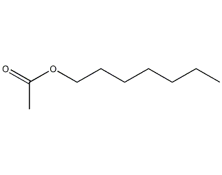 heptyl acetate structural formula