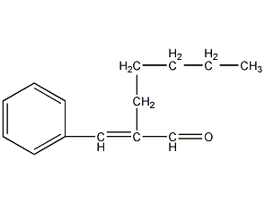 α-amylcinnamic aldehyde structural formula