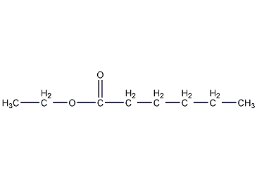 structural formula of ethyl hexanoate