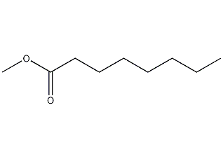 structural formula of methyl octanoate