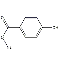 sodium paraben structural formula