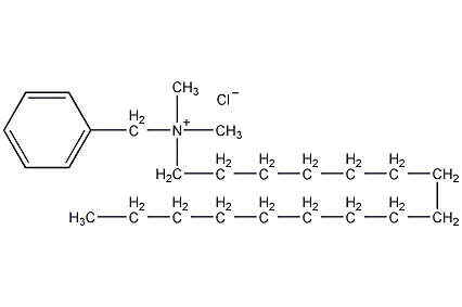 hexadecylbenzyldimethylammonium chloride structural formula