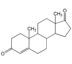 4-androstenol-3,17-dione structural formula
