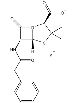 penicillin potassium salt structural formula