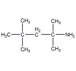 structural formula of tert-octylamine